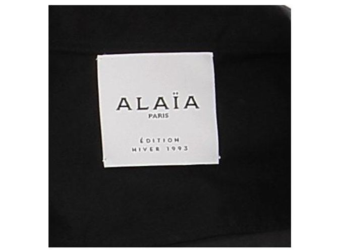 Alaïa Schwarze Baumwollhemd - Ansicht 5