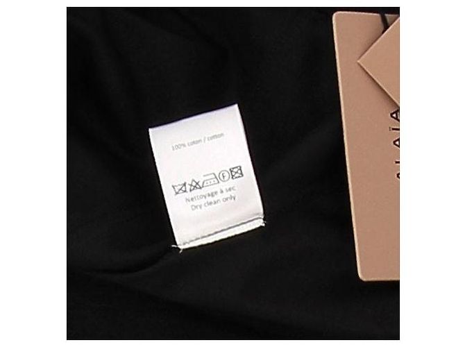 Alaïa Schwarze Baumwollhemd - Ansicht 7