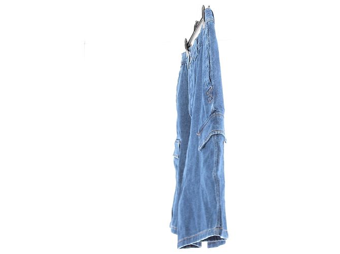 Pantaloncini in denim blu Off White - vista 3