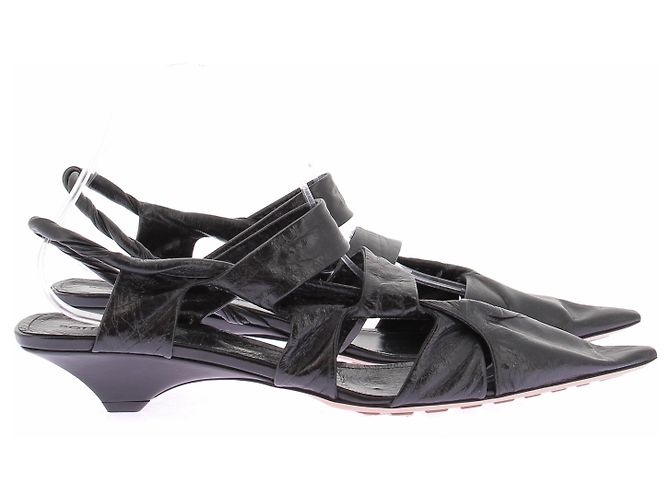 Mule Bottega Veneta in pelle nera Nero - vista 2