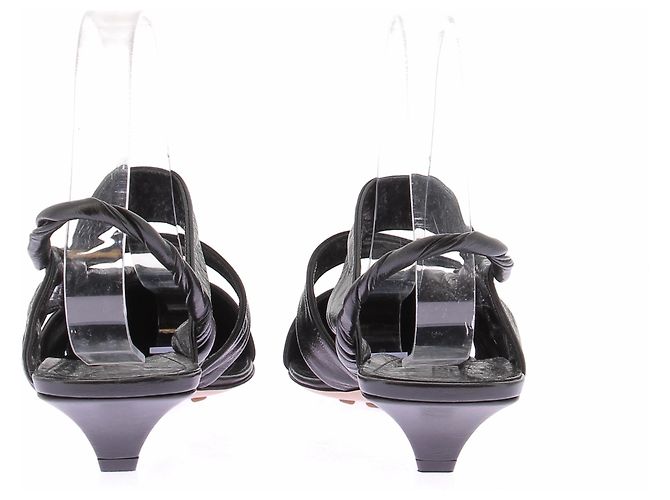 Mule Bottega Veneta in pelle nera Nero - vista 5