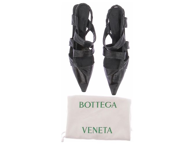 Mule Bottega Veneta in pelle nera Nero - vista 7