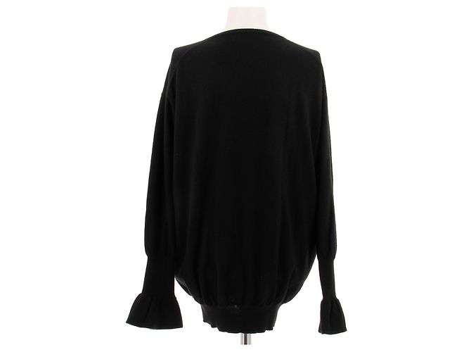 Yves Saint Laurent Suéter negro de cachemira - vista 2