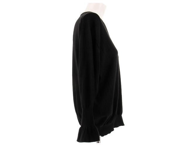 Yves Saint Laurent Suéter negro de cachemira - vista 3