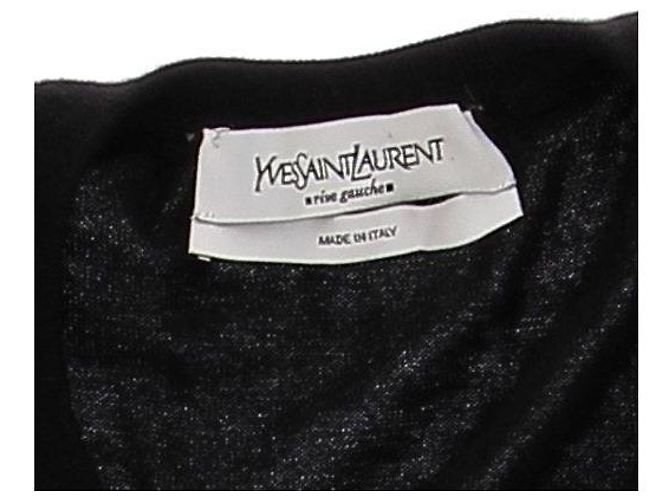 Yves Saint Laurent Suéter negro de cachemira - vista 5