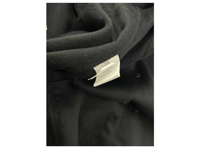 Autre Marque Abrigo negro de lana - vista 7