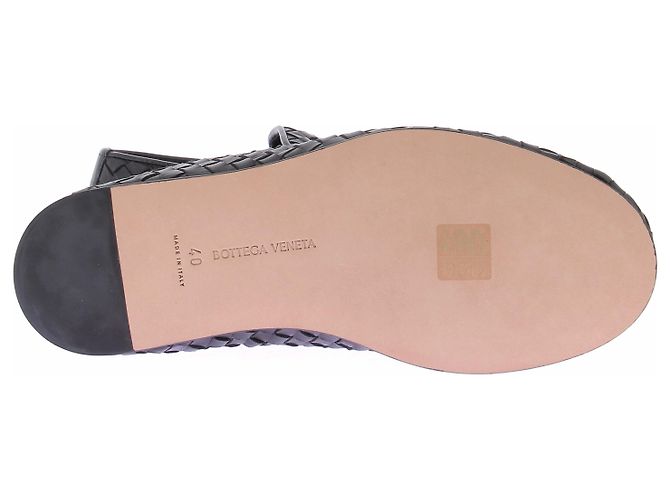 Bottega Veneta Mocassini intrecciati neri in pelle intrecciato Nero - vista 6