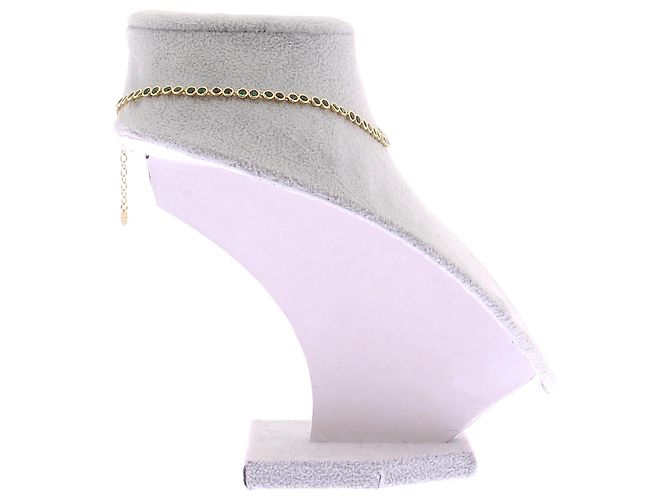Collana Agatha Ruiz de la Prada in Oro con Pietre Verdi Verde - vista 3