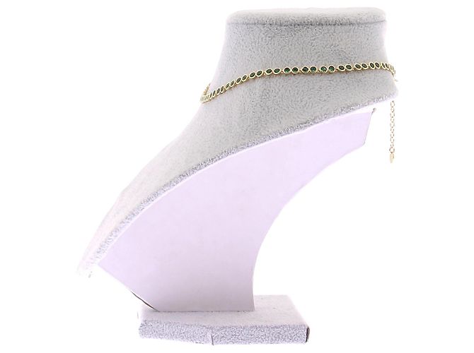 Collana Agatha Ruiz de la Prada in Oro con Pietre Verdi Verde - vista 4
