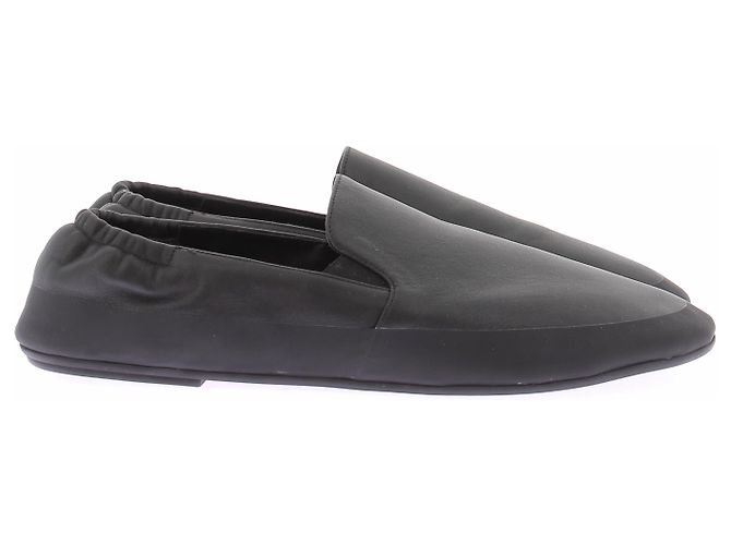 The row Pantofole in pelle nera Nero - vista 2