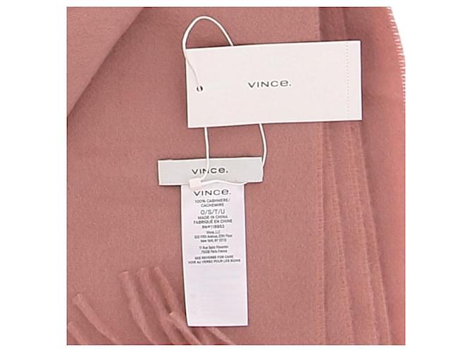 Vince Sciarpa rosa in cashmere - vista 3