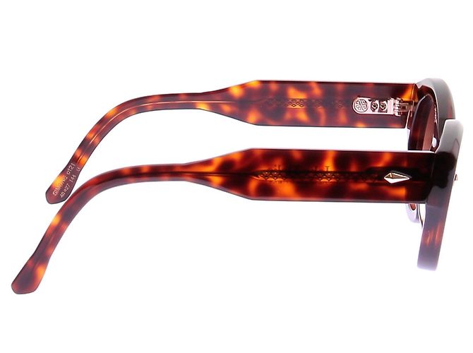 Autre Marque Gafas de sol de carey marrón Castaño - vista 2