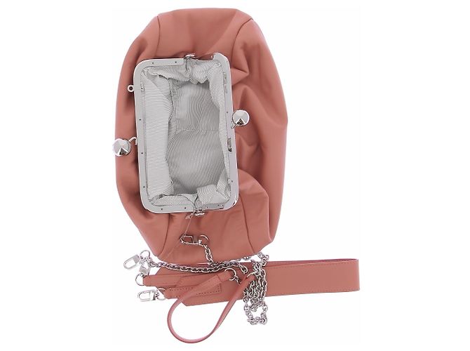 Autre Marque Lachs- und silberne Tasche Orange - Ansicht 6