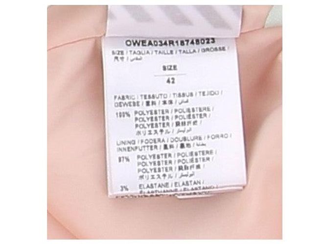 Off White Bomberjacke aus Satin Beige - Ansicht 8