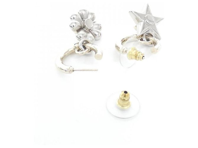 Chanel ABA908 Steckerohrringe Silber Golden - Ansicht 3
