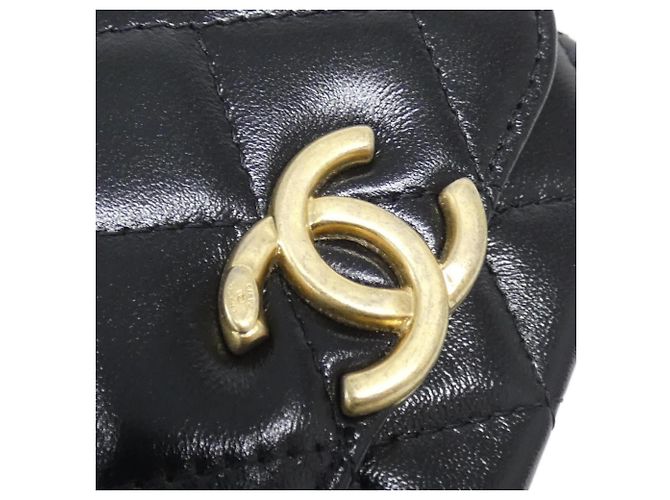 Portachiavi in pelle nera Chanel Nero - vista 6
