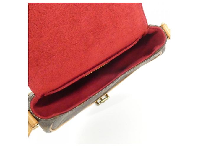 Borsa a Spalla Louis Vuitton Monogram Tan Blanc Marrone - vista 6