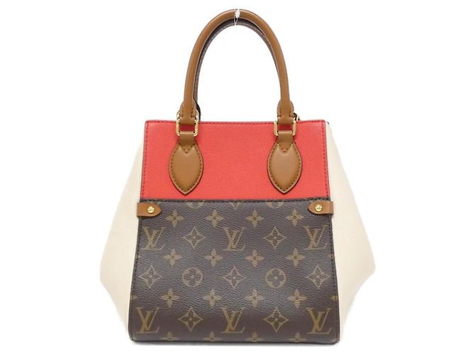 Borsa Louis Vuitton Monogram Fold Tote PM M45389 Nero Crudo Fuschia - vista 2