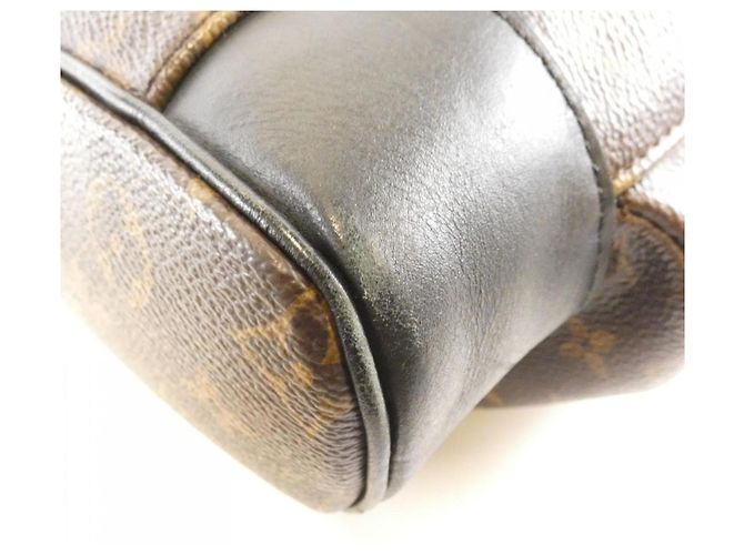 Zaino Christopher MM Monogram Macassar Louis Vuitton Marrone - vista 3