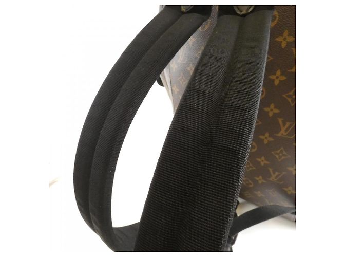 Zaino Christopher MM Monogram Macassar Louis Vuitton Marrone - vista 5