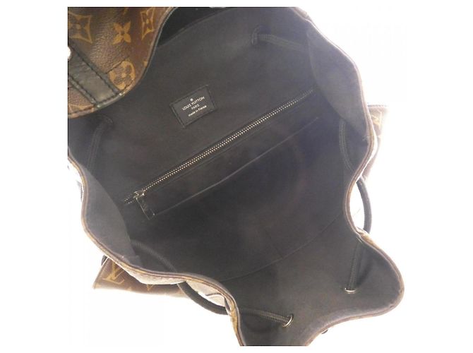 Zaino Christopher MM Monogram Macassar Louis Vuitton Marrone - vista 7