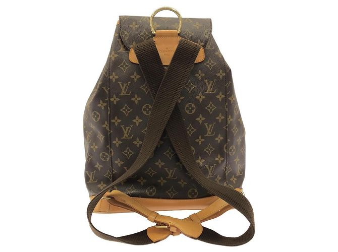 Louis Vuitton Monogram Montsouris GM Rucksack Braun - Ansicht 2