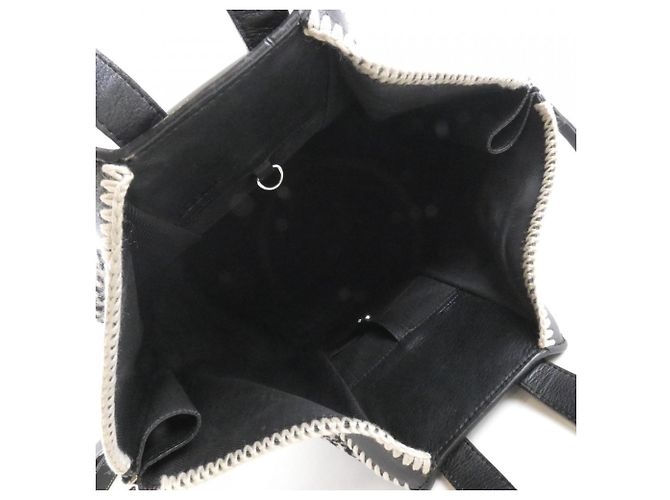 Borsa a Spalla Hammock Small di Loewe Nero Bianco - vista 10
