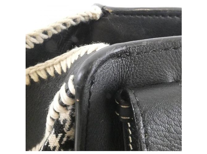 Borsa a Spalla Hammock Small di Loewe Nero Bianco - vista 7