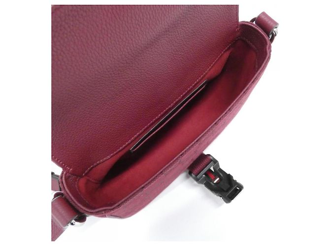 Borsa a spalla Gucci in tela e pelle GG rossa Rosso - vista 6