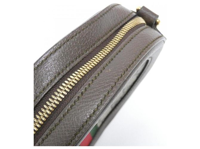 Borsa a Spalla Gucci Ophidia 550618 96I3B Marrone Beige - vista 6