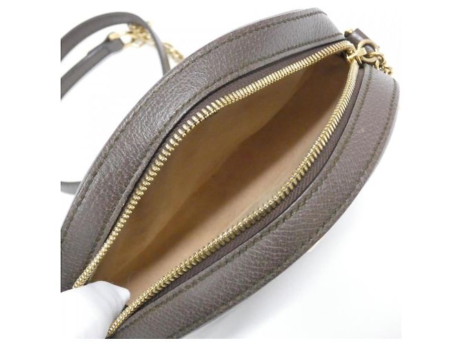 Borsa a Spalla Gucci Ophidia 550618 96I3B Marrone Beige - vista 9