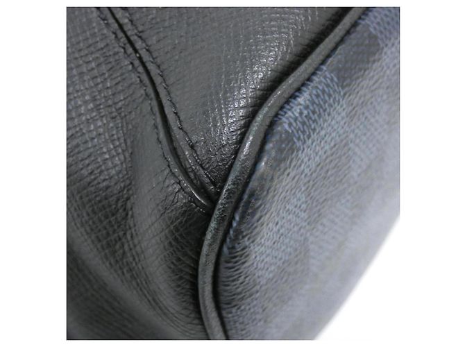 Zaino Matchpoint Damier Cobalt Louis Vuitton Nero Blu - vista 3