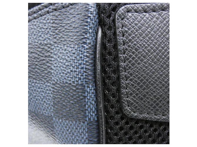 Zaino Matchpoint Damier Cobalt Louis Vuitton Nero Blu - vista 6