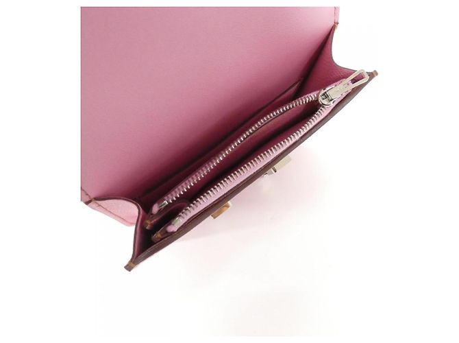 Hermès Hermes Constance Slim Geldbörse Pink - Ansicht 8