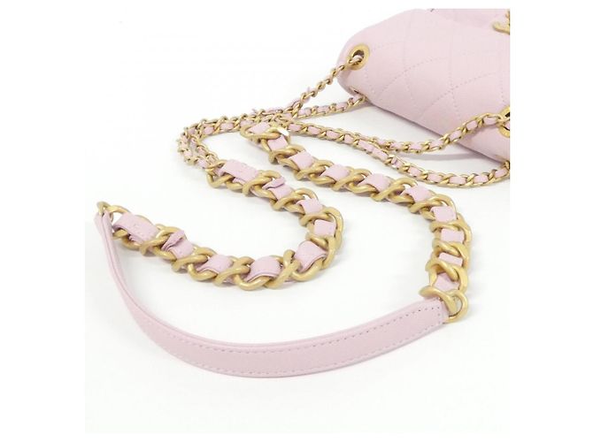 Borsa a spalla rosa Chanel - vista 8