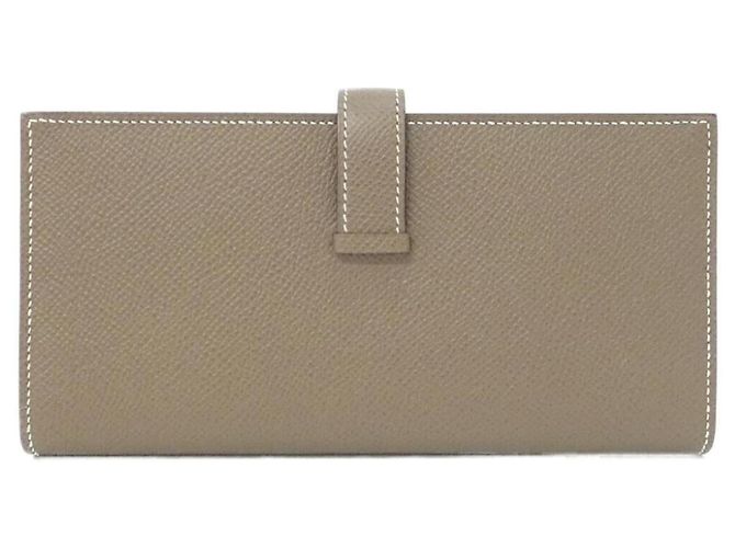 Cartera Soufflé Bearn de Hermès Gris pardo - vista 2