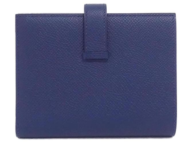 Hermès Billetera Compacta Bearn Hermes Azul Azul marino - vista 2