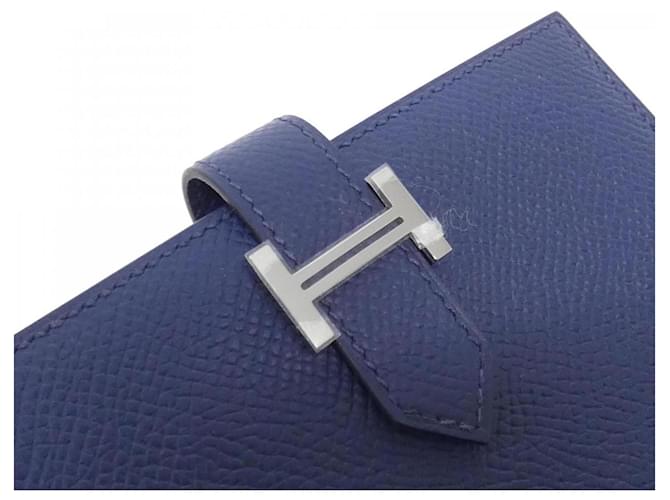Hermès Billetera Compacta Bearn Hermes Azul Azul marino - vista 5