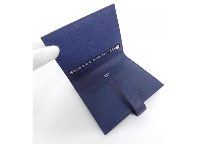 Hermès Billetera Compacta Bearn Hermes Azul Azul marino - vista 6