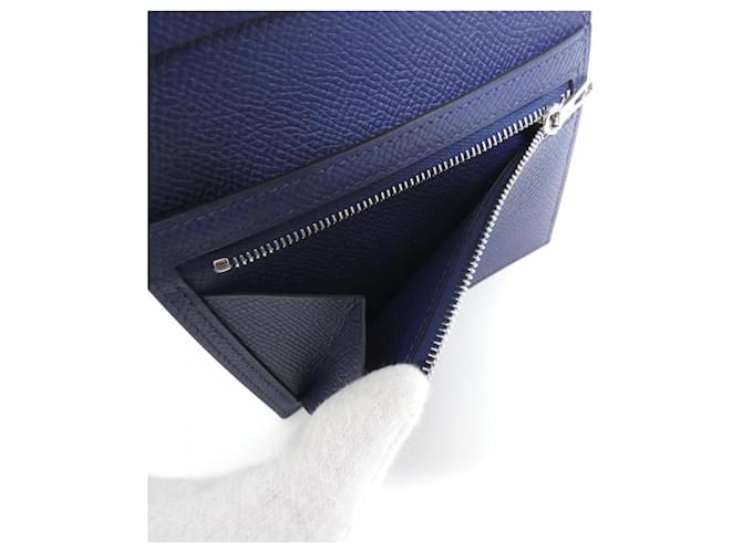 Hermès Billetera Compacta Bearn Hermes Azul Azul marino - vista 7