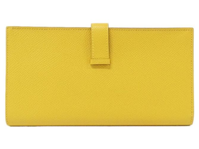 Cartera Soufflé Bearn de Hermès Amarillo - vista 2