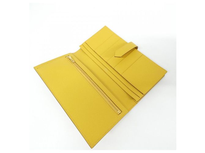 Cartera Soufflé Bearn de Hermès Amarillo - vista 3