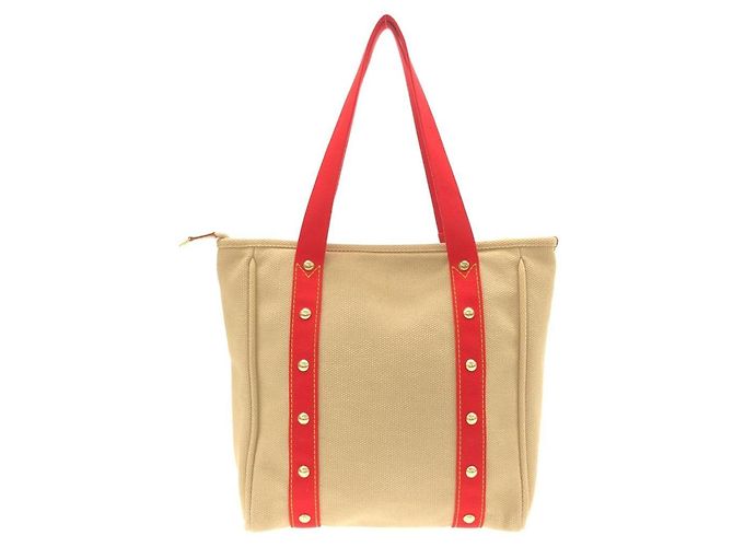 Borsa Louis Vuitton Antigua Cabas MM Beige - vista 2
