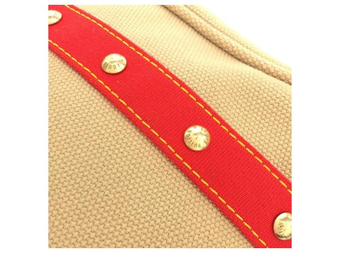 Borsa Louis Vuitton Antigua Cabas MM Beige - vista 4