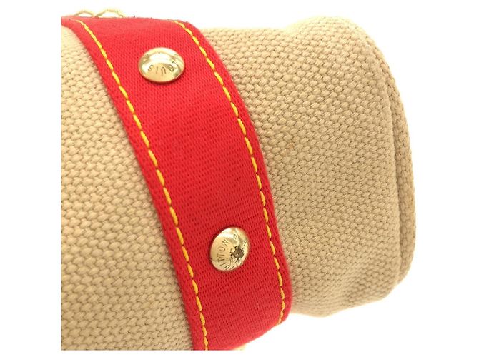 Borsa Louis Vuitton Antigua Cabas MM Beige - vista 6