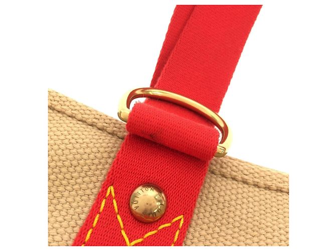 Borsa Louis Vuitton Antigua Cabas MM Beige - vista 7