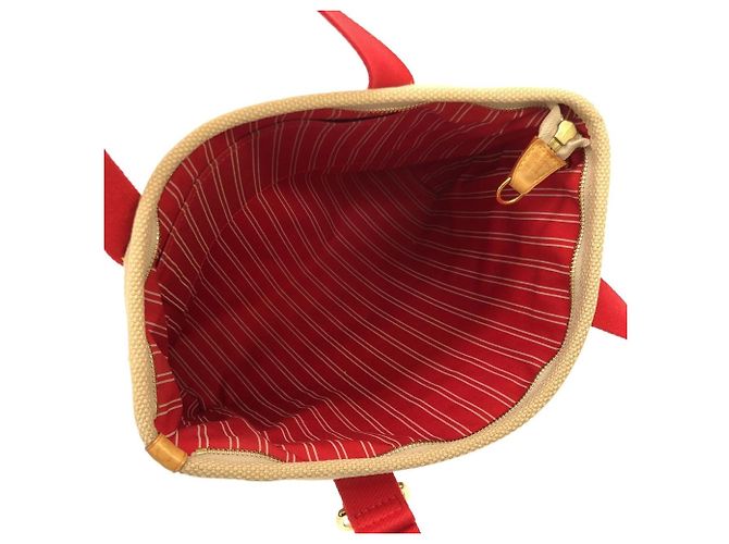 Borsa Louis Vuitton Antigua Cabas MM Beige - vista 9