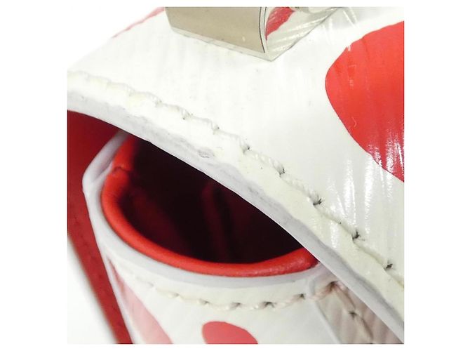 Borsa a Spalla Epi Twist PM Louis Vuitton Bianco Rosso - vista 4