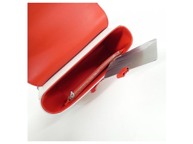 Borsa a Spalla Epi Twist PM Louis Vuitton Bianco Rosso - vista 9