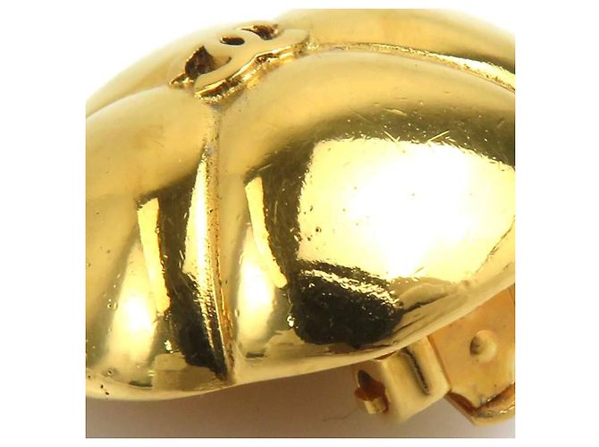 Orecchini in metallo dorato Chanel Coco Mark D'oro - vista 10